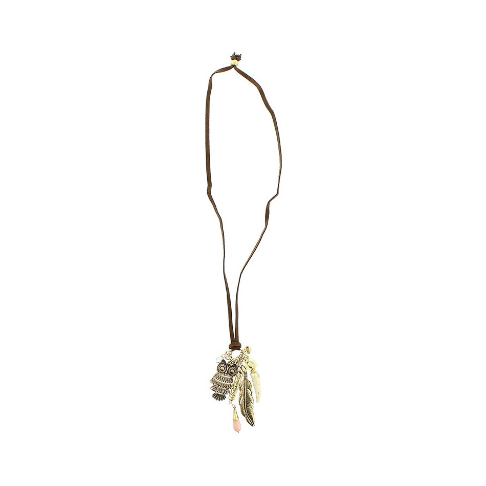 COLLAR LARGO COLG. METAL PIEDRAS