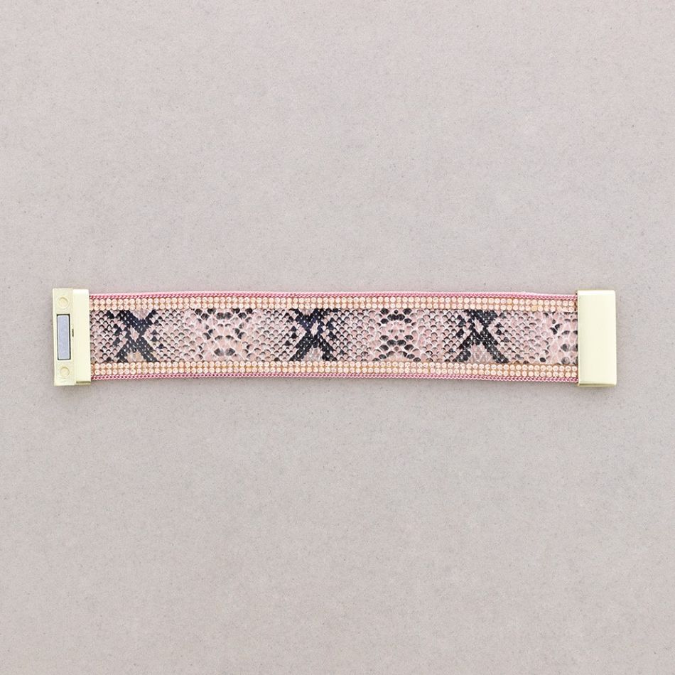 PRINTED BRACELET WITH MAGNET CLOSURE