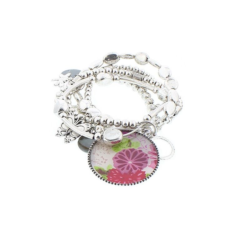 BRACELET 5 STRAPS BEADS 2