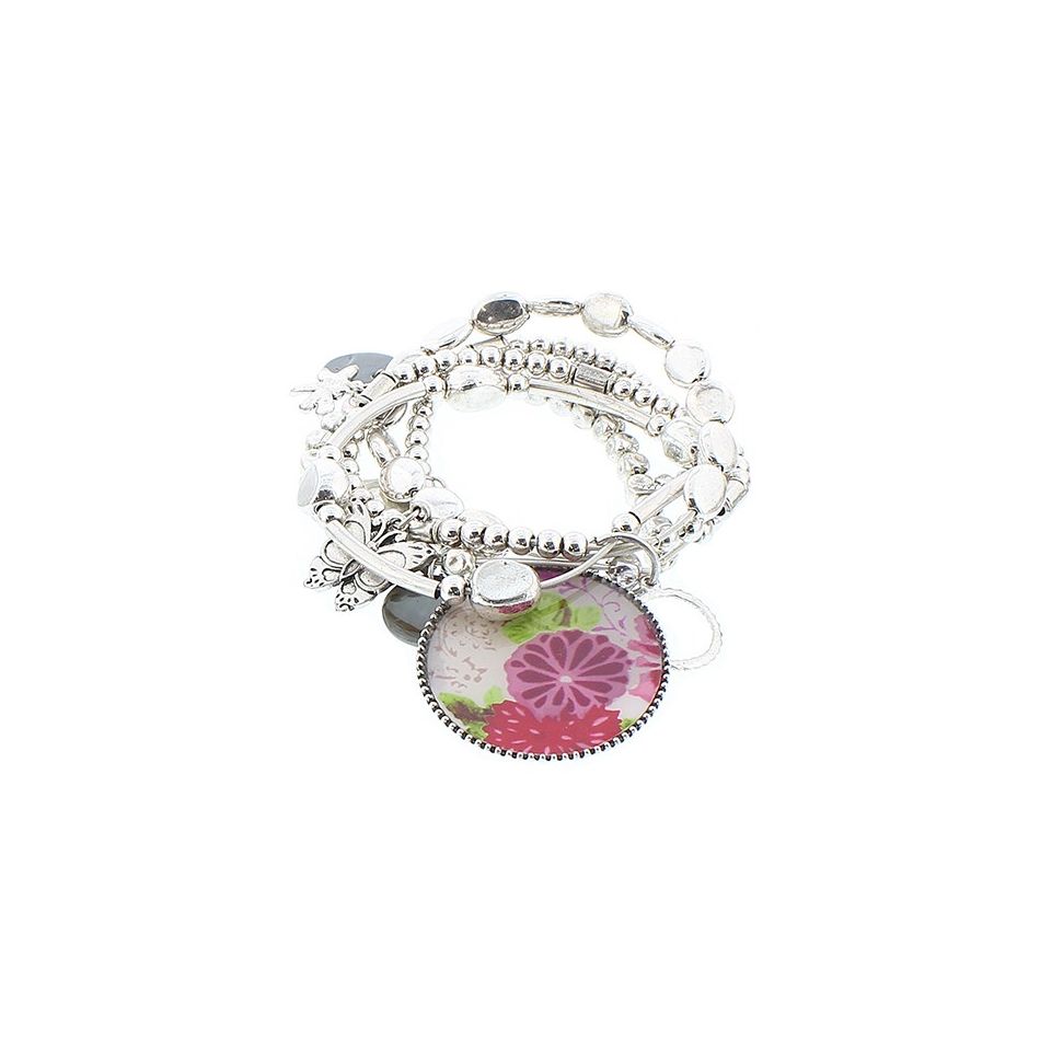 BRACELET 5 STRAPS BEADS