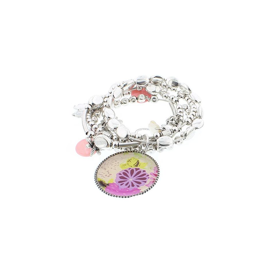 BRACELET 5 STRAPS BEADS
