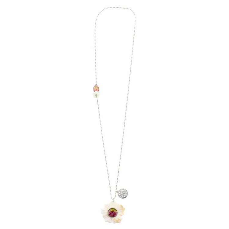 LONG PENDANT NECKLACE NACRE