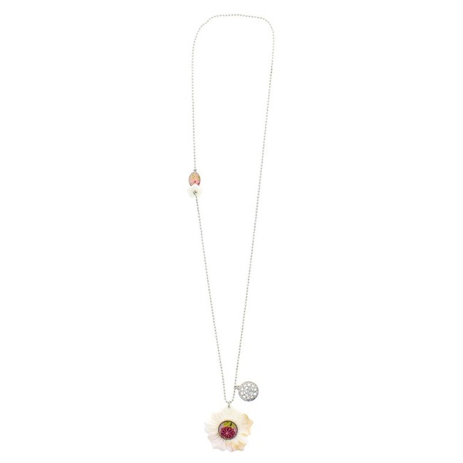 LONG PENDANT NECKLACE NACRE