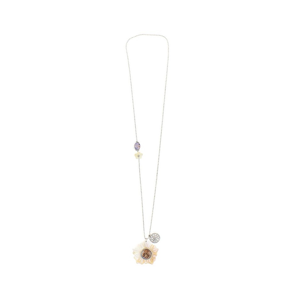 LONG PENDANT NECKLACE NACRE