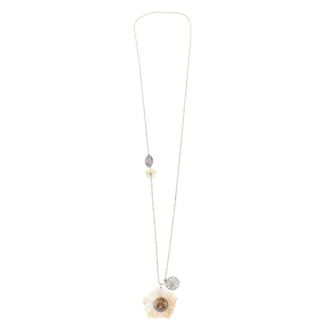 LONG PENDANT NECKLACE NACRE