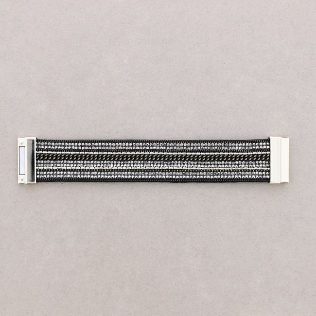 STRIPS BRACELET WITH MAGNET CLOSURE