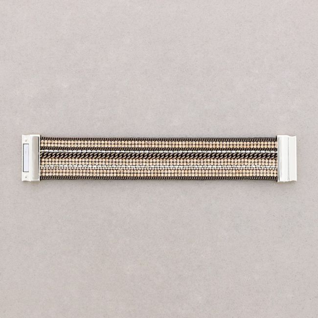 STRIPS BRACELET WITH MAGNET CLOSURE