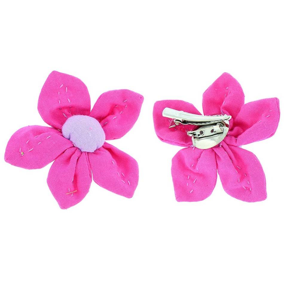 FABRIC FLOWER BROOCH