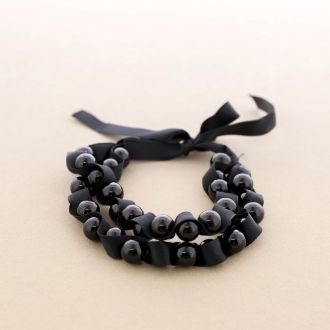 PULSERA CUENTAS RASO