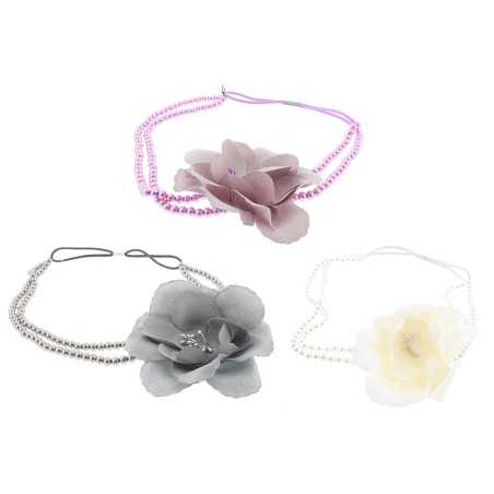 ELASTIC FLOWER HEADBANDS