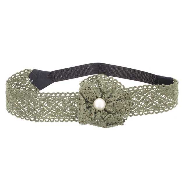 ELASTIC FLOWER LACE HEADBANDS