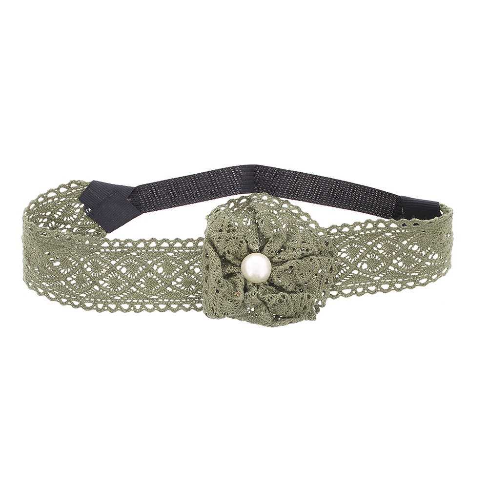 ELASTIC FLOWER LACE HEADBANDS