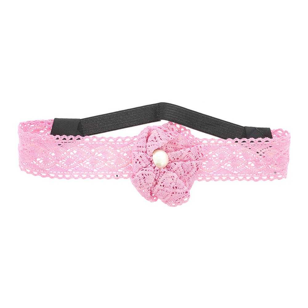 ELASTIC FLOWER LACE HEADBANDS