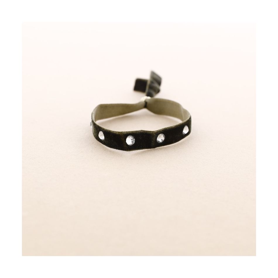 CRYSTAL VELVET BRACELET