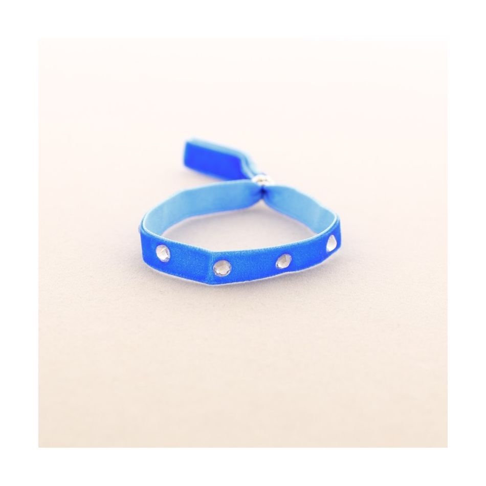 PULSERA TERCIOPELO CRISTALES