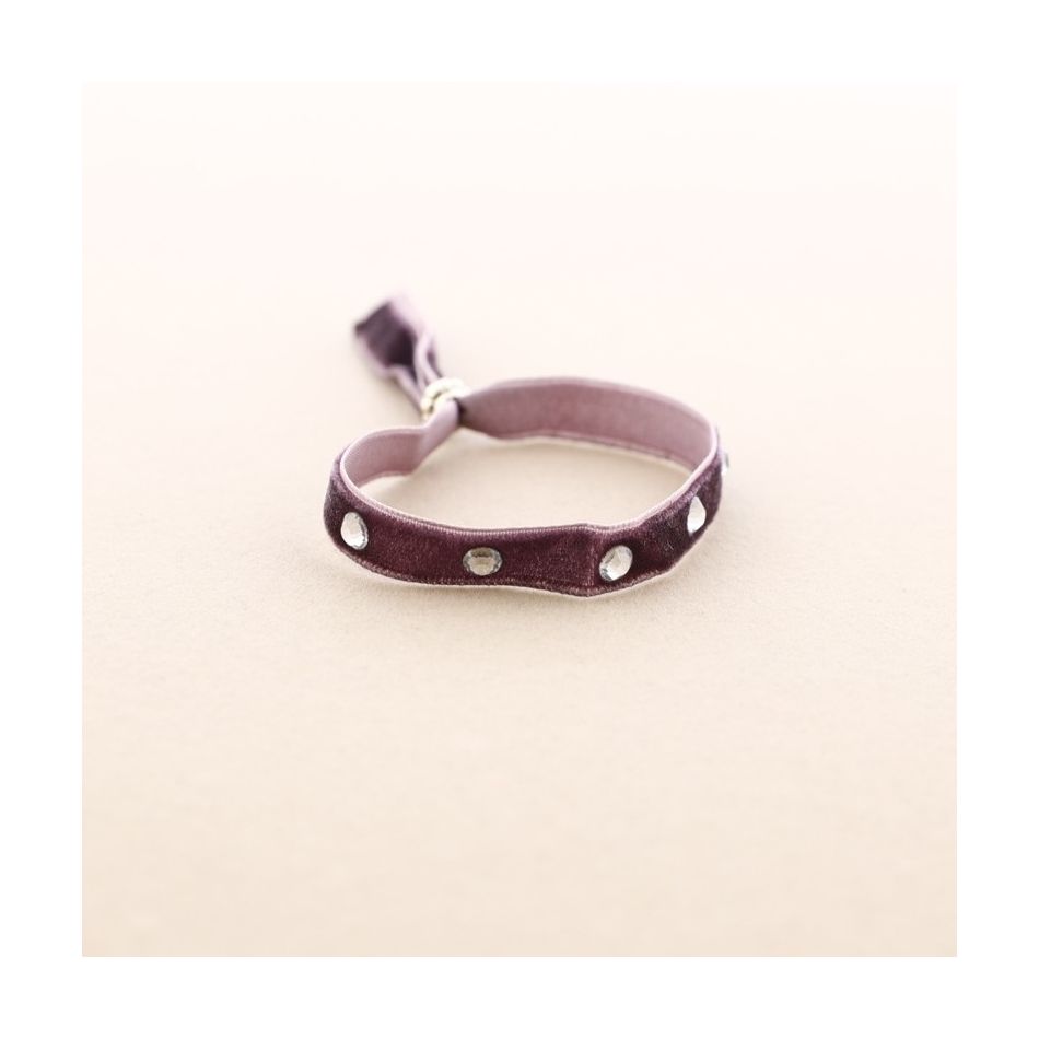 PULSERA TERCIOPELO CRISTALES