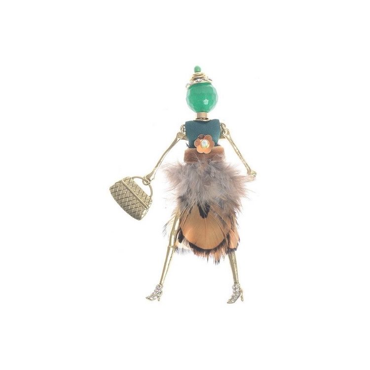 DOLL PENDANT BROOCH