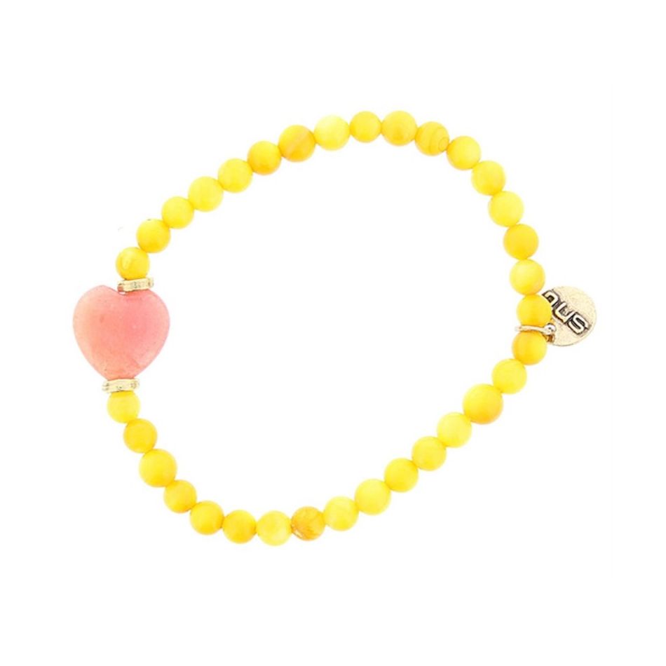 PULSERA CUENTAS METAL PIEDRAS