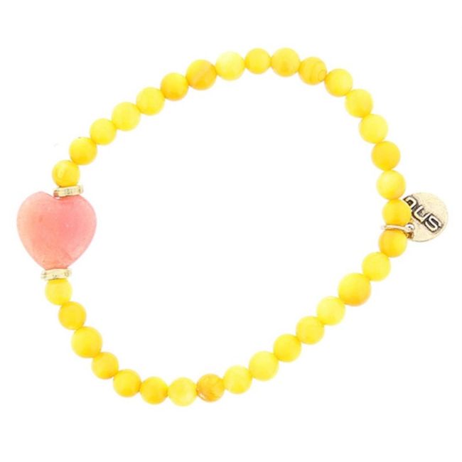 PULSERA CUENTAS METAL PIEDRAS