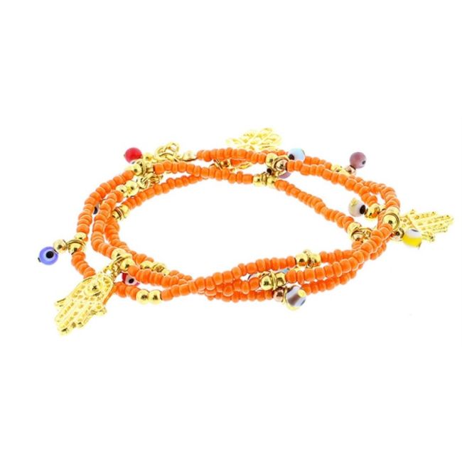 TURKISH EYE BEAD BRACELET METAL