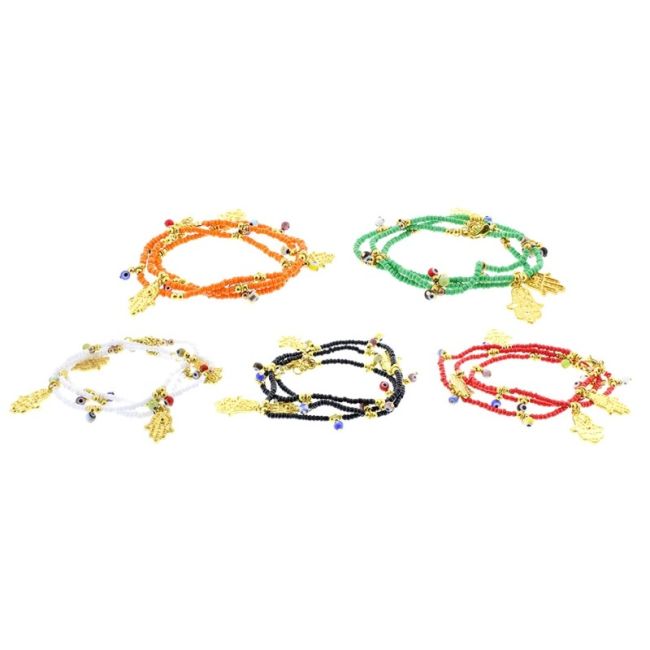 TURKISH EYE BEAD BRACELET METAL