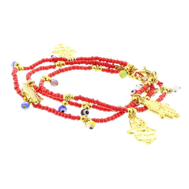 TURKISH EYE BEAD BRACELET METAL 2