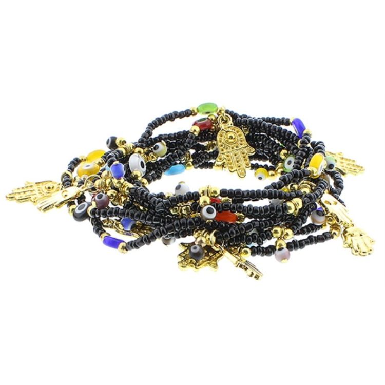 TURKISH EYE BEAD BRACELET METAL
