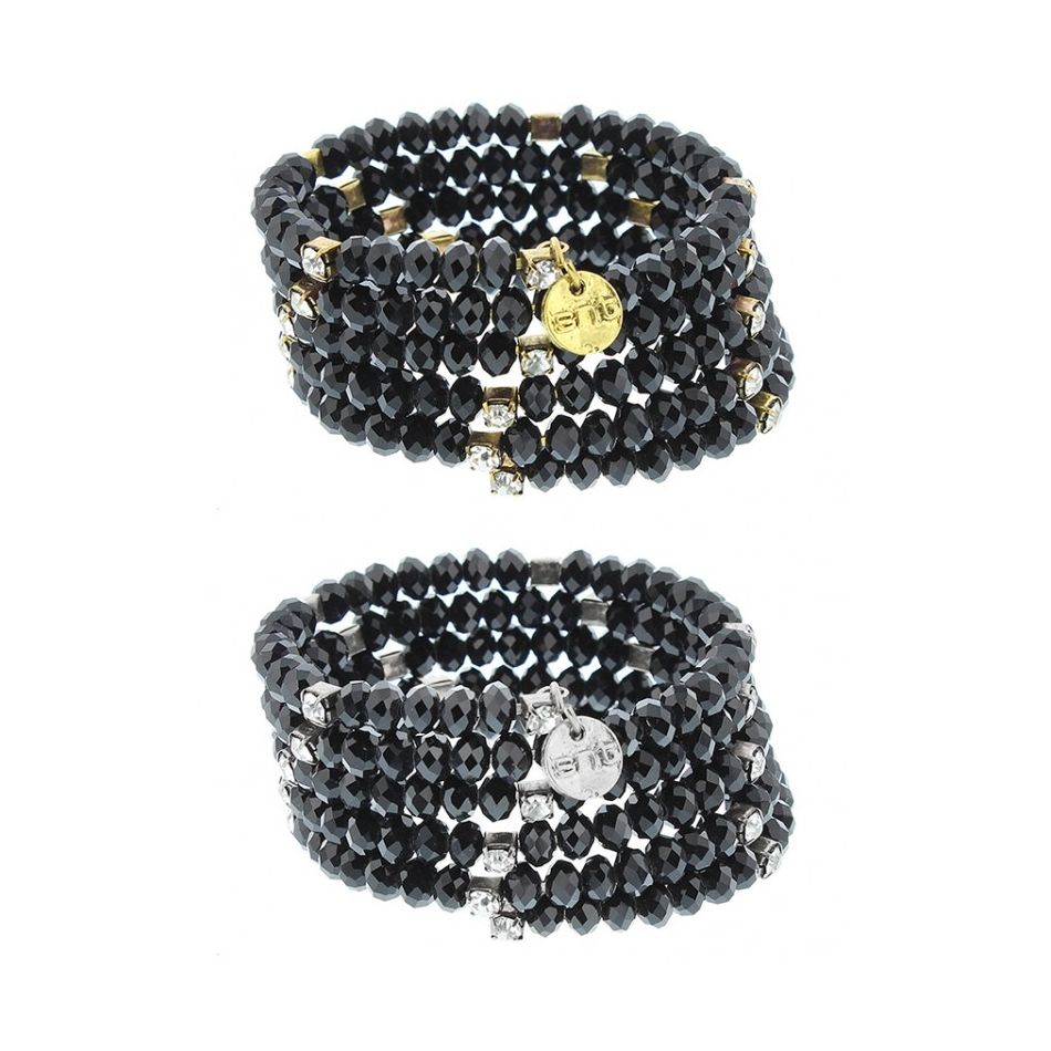 CRYSTAL FACETED BEADS BRACELET