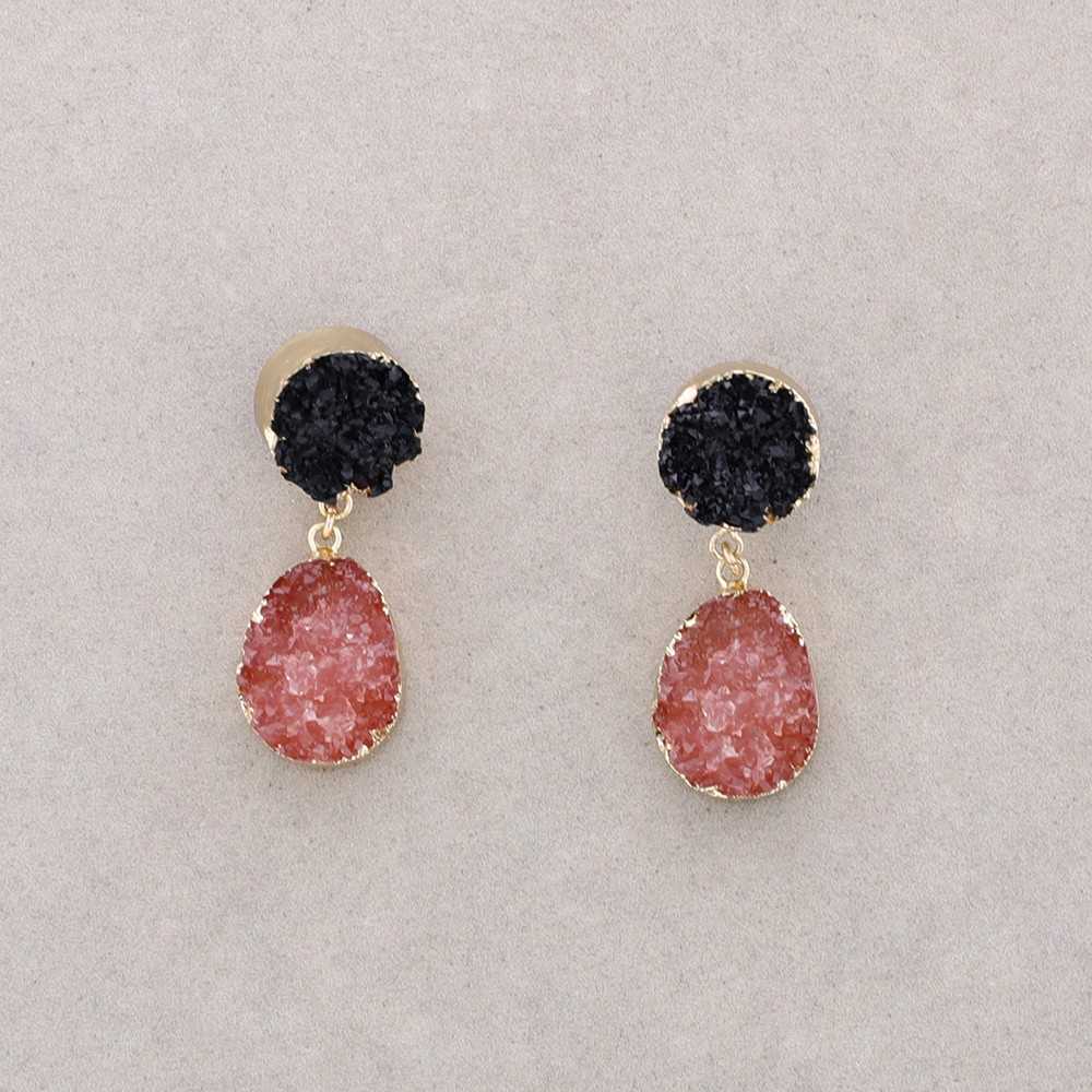 LAVA DOUBLE RESIN EARRINGS