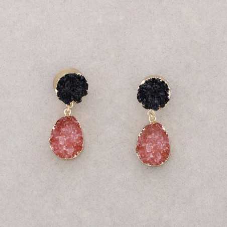 LAVA DOUBLE RESIN EARRINGS