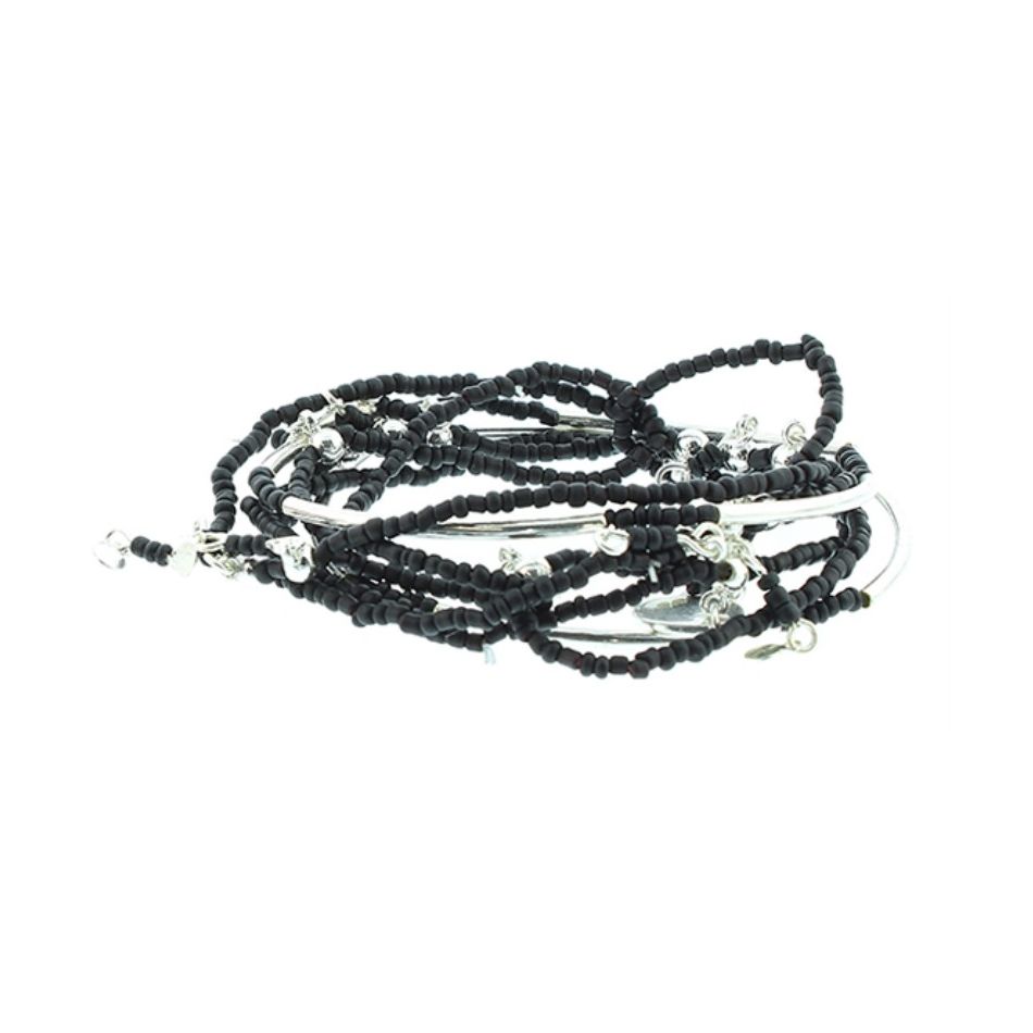 PULSERA METAL ABALORIOS