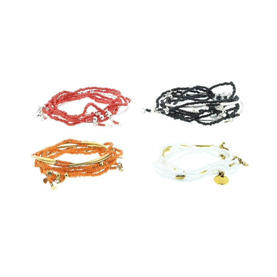 PULSERA METAL ABALORIOS