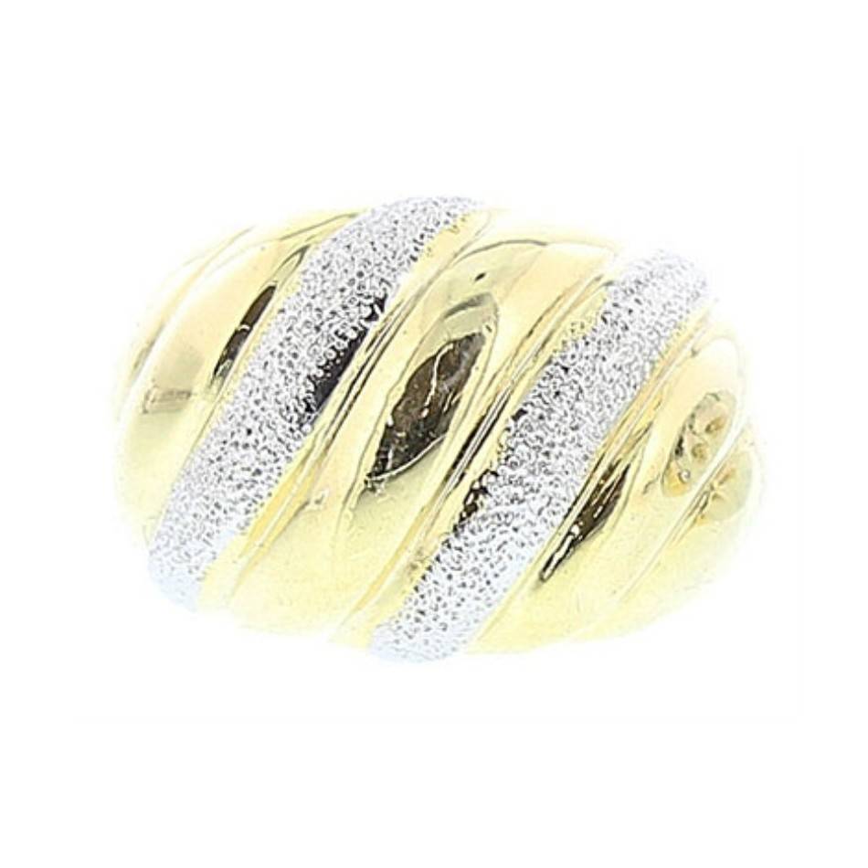 TWO-TONE METAL RING Assorted sizes