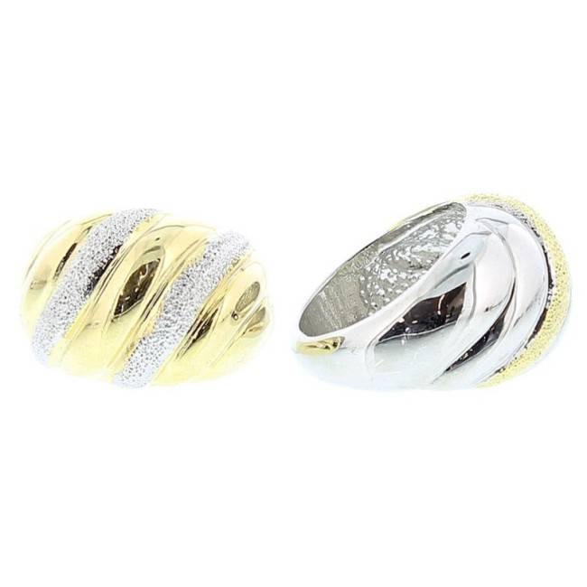 ANILLO METAL BICOLOR Tallas variadas