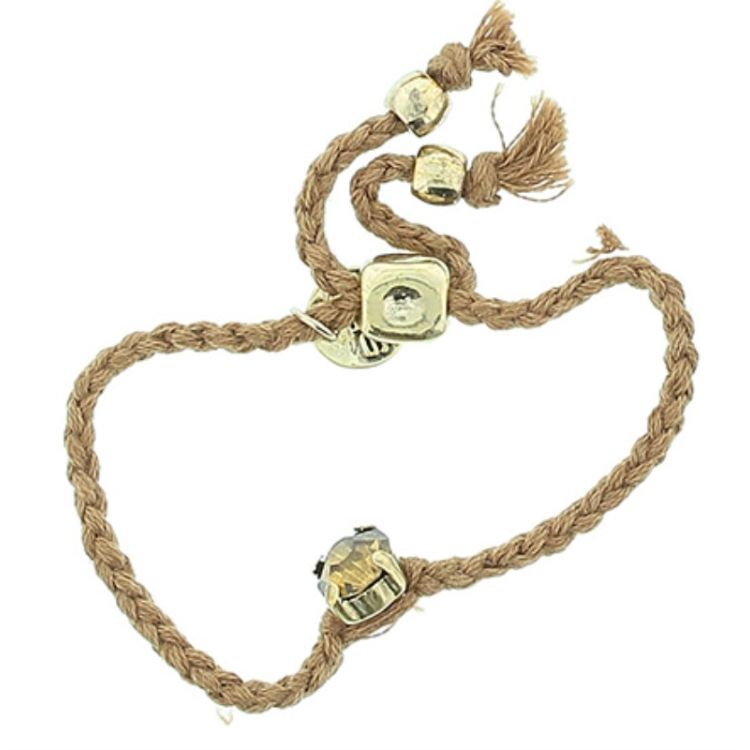PULSERA HILO TRENZADO CUENTAS