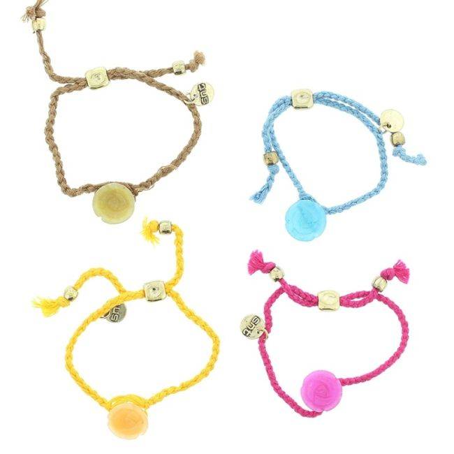 BRAIDED THREAD BEADS BRACELET