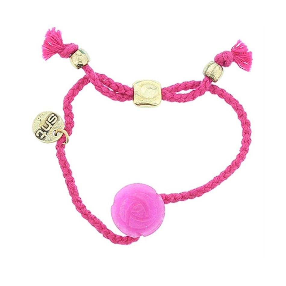 PULSERA HILO TRENZADO CUENTAS