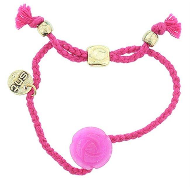 PULSERA HILO TRENZADO CUENTAS