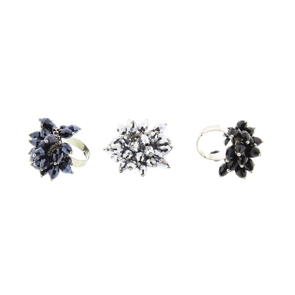 ANILLO CUENTAS FACETADAS