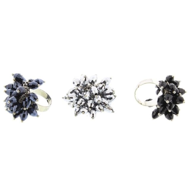 ANILLO CUENTAS FACETADAS