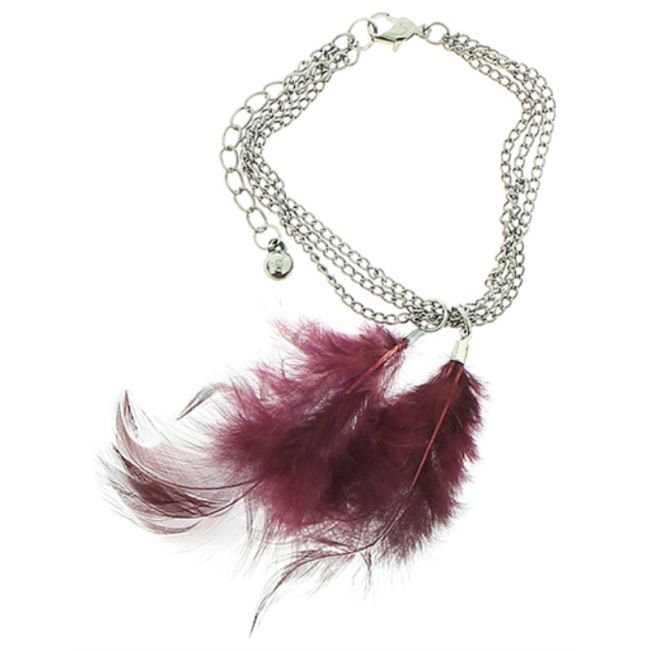PULSERA CADENA PLUMAS