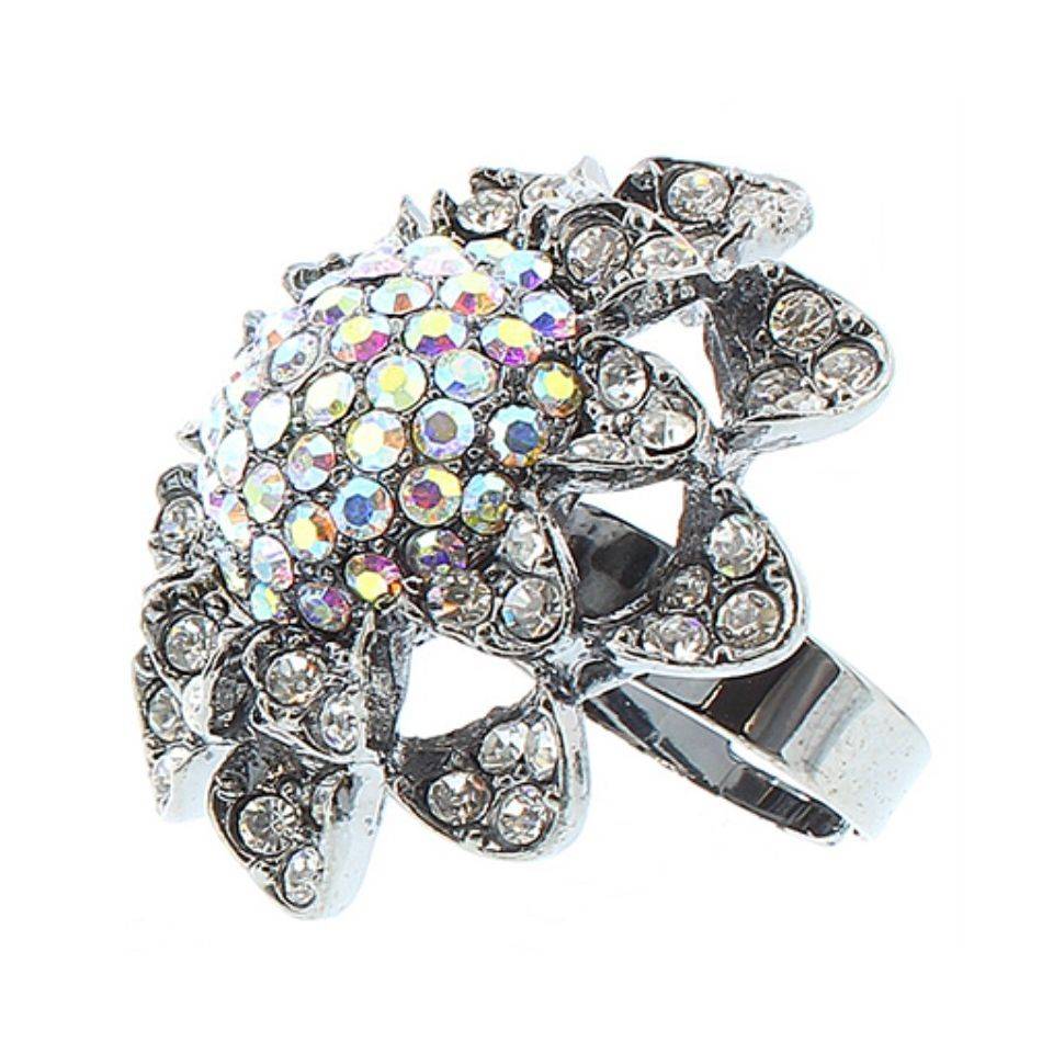 CRYSTAL METAL RING