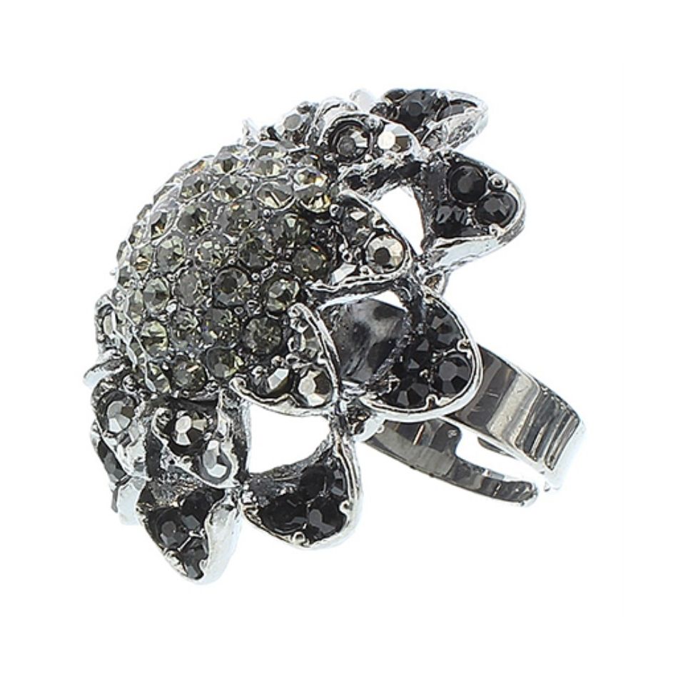 CRYSTAL METAL RING