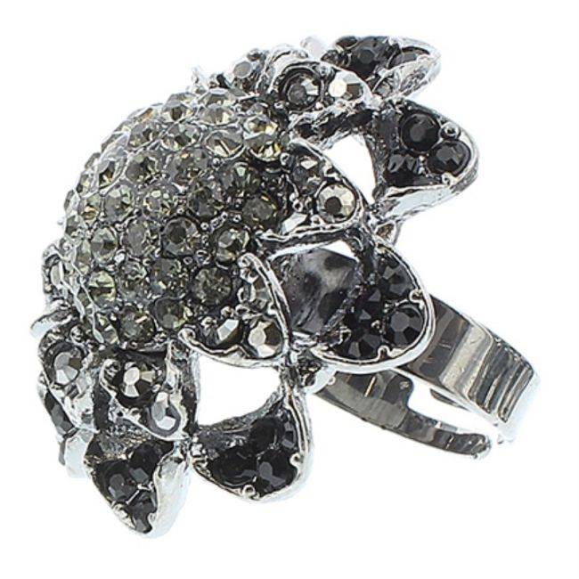 ANILLO METAL CRISTALES