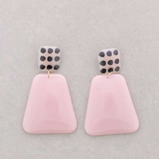 RESIN GEOMETRIC SHAPE EARRINGS