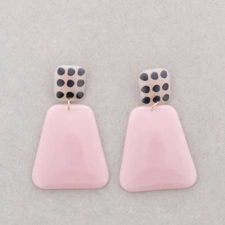 RESIN GEOMETRIC SHAPE EARRINGS