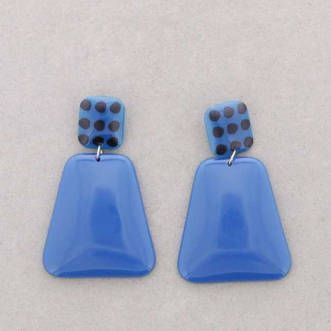 RESIN GEOMETRIC SHAPE EARRINGS