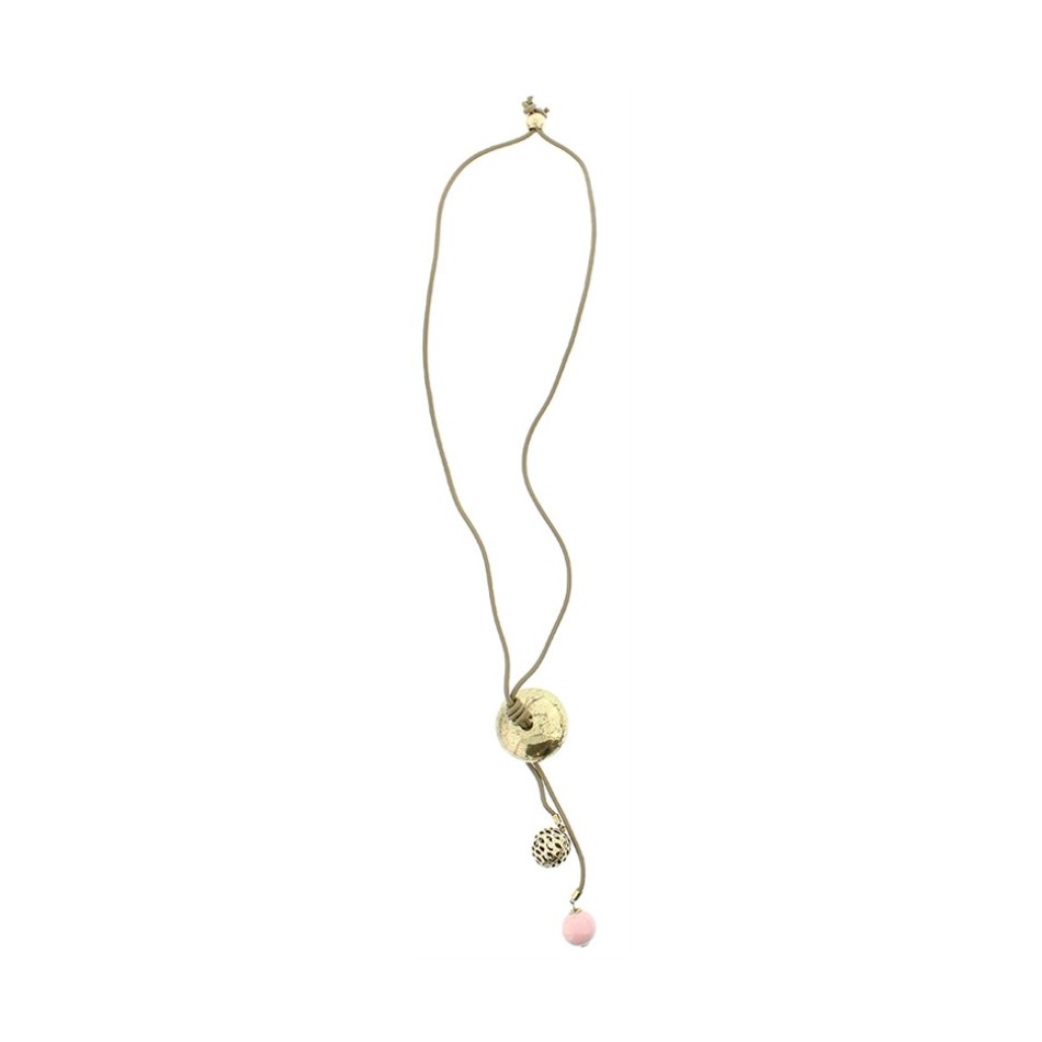 LONG PENDANT NECKLACE CERAMIC METAL