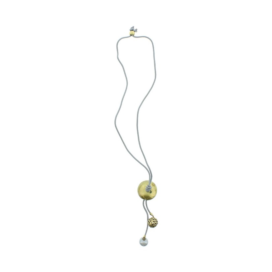 LONG PENDANT NECKLACE CERAMIC METAL