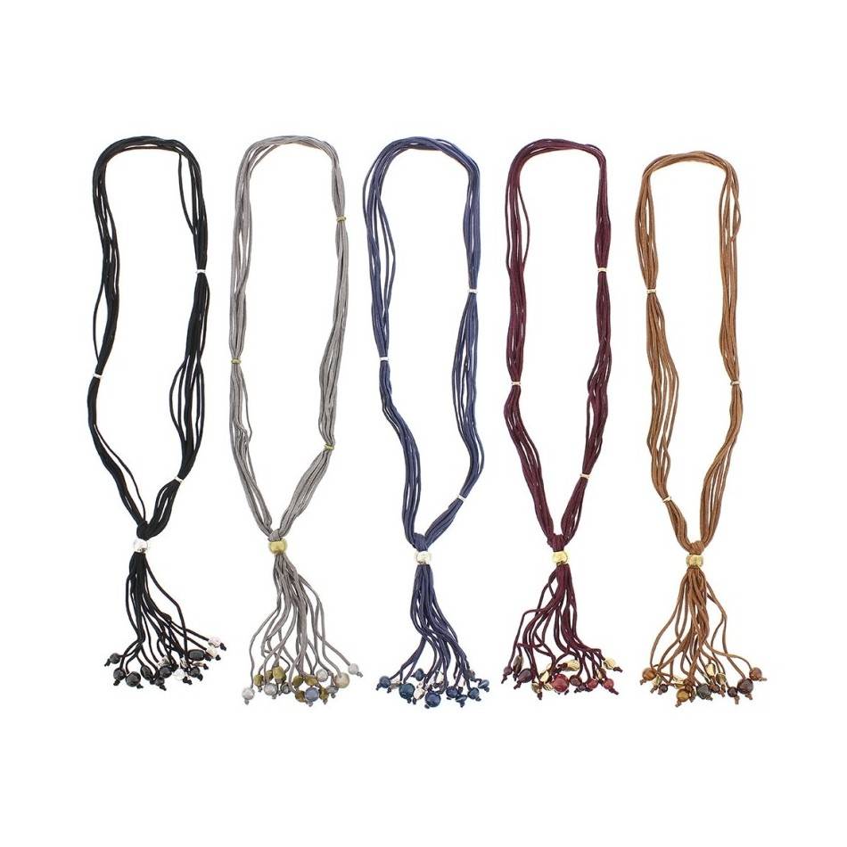 COLLAR LARGO COLG.METAL CERÁMICA